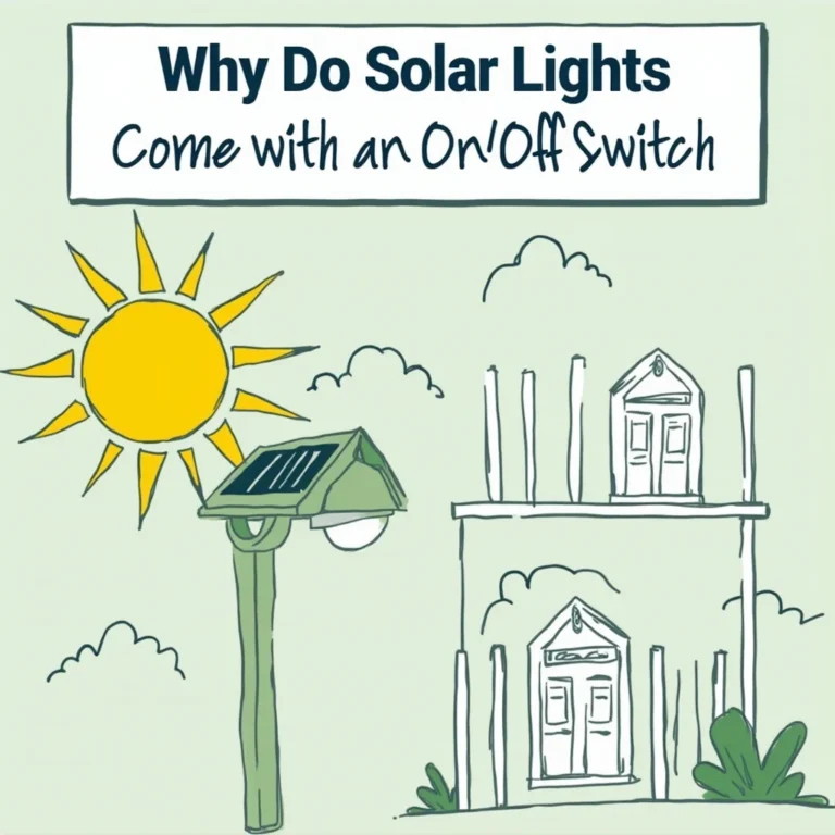 why solar lights have on off switch